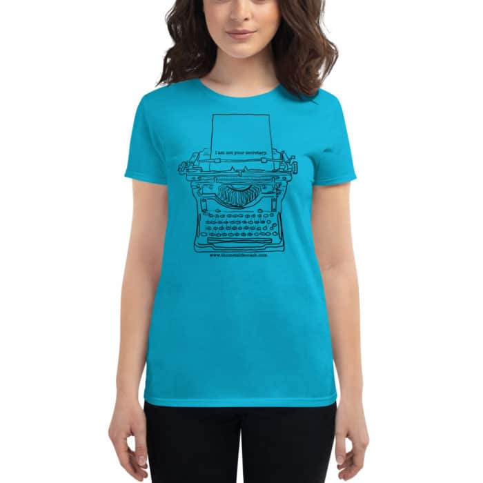 I am not your secretary women's short sleeve t-shirt - Image 4