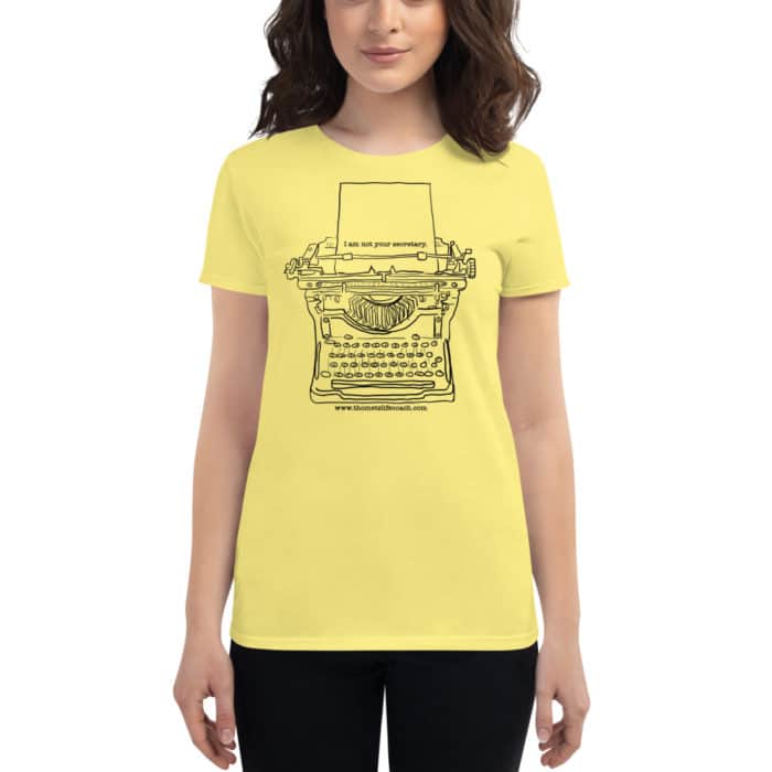 I am not your secretary women's short sleeve t-shirt - Image 7